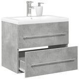2 Piece Bathroom Furniture Set Concrete Grey Engineered Wood 3324920