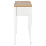 ZNTS Dressing Console Table with 3 Drawers White 280044