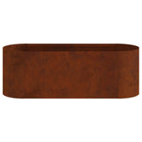 Raised Garden Bed Weathering Steel 120 x 40x 40 cm 8011690