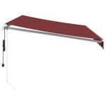 Automatic Retractable Awning Burgundy 350x250 cm 3310183