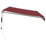 Automatic Retractable Awning Burgundy 350x250 cm 3310183