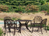 Bistro Set Bronze Cast aluminium Medium Durable Bistro Set 3070601