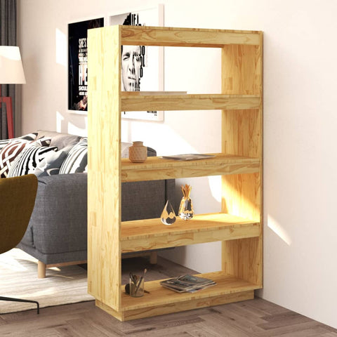 Book Cabinet/Room Divider 80x35x135 cm Solid Pinewood 810889
