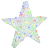 3D Star with 50 LEDs Multicolour 55 x 53.5 x 10 cm Acrylic 42019101