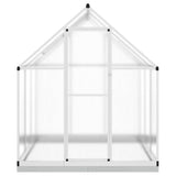 Greenhouse with Base Frame Silver 169x169x202 cm Aluminium 4005831