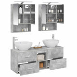Bathroom Furniture Set 5 pcs Concrete Grey 3406962