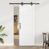 Sliding Door ORKDAL White 78 x 211 cm Solid Pine Wood 3333613
