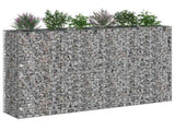 Gabion Raised Bed 3 pcs Silver 250 x 50 x 150 cm 3422235