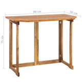 Bistro Set Brown Solid acacia wood N/A Foldable Bistro Set 3057863