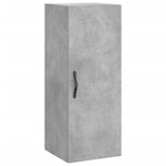 Highboard Concrete Grey 34.5x34x180 cm Engineered Wood 3199077