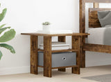 Bedside Table 2 pcs Smoked Oak 41 x 40 x 45 cm Engineered Wood 8000429