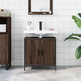 Bathroom Sink Cabinet Brown Oak 60x30x60 cm Engineered Wood 842450