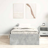 Bed Frame without Mattress Concrete Grey 90x200 cm 3203827