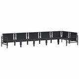 Garden Sofa Set Anthracite Steel 3378990