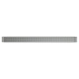 Garden Raised Bed Galvanised Steel 512x80x36 cm Silver 318942