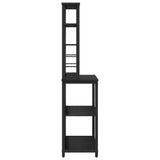 Kitchen Shelf Black Oak 80 x 40 x 168 cm Engineered Wood 883886
