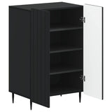 Shoe Cabinet ZWOLLE 59.5 x 39.5 x 91.5 cm Engineered Wood Black 896426