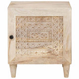 Bedside Cabinet 2 pcs Beige 40 x 33 x 46 cm Solid Acacia wood 4018113