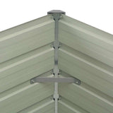 Raised Garden Bed Anthracite 100x100x77 cm Galvanised Steel 45725