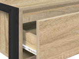 End Table with Drawer Sonoma 100 x 36 x 75 cm Engineered Wood 886697