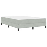 Box Spring Bed with Mattress Light Grey 160 x 210 cm Fabric 3398749