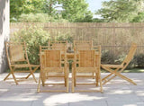 Folding Garden Chairs 6 pcs 46x66x99 cm Bamboo 3278512