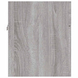2 Piece Bathroom Furniture Set Grey Sonoma Engineered Wood 826624