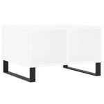 ZNTS Coffee Table White 60x50x36.5 cm Engineered Wood 830548