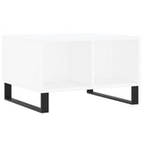 ZNTS Coffee Table White 60x50x36.5 cm Engineered Wood 830548