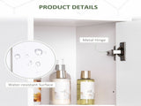 Bathroom Floor Storage Cabinet Slim Tallboy w/ Door Cupboard & Shelves For Living Room, Bedroom, T3398P344328