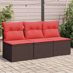 Garden Sofa 7 pcs Brown 165 x 62 x 69 cm Poly rattan 366242