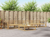 Outdoor Sofa Set 5 pcs White 79 x 79 x 37 cm Solid Acacia Wood 3386033