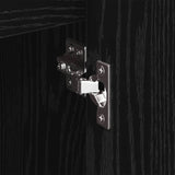 Side Cabinet Black Oak 96.5 x 30 x 75 cm Engineered Wood 886612