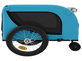 Pet Bike Trailer Blue and Black Oxford Fabric and Iron 94023