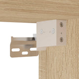 TV Wall Cabinet with LED Lights Sonoma Oak 78,5x30x60,5 cm 837101