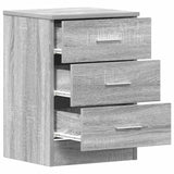 Bedside Cabinet Grey Sonoma 38x35x56 cm Engineered Wood 815323