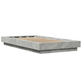Bed Frame without Mattress Concrete Grey 100x200 cm 3281206