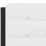 Bed Frame without Mattress "Zadar" Black and White 120x200 cm Faux Leather 3208175