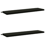 2-Piece Bench Cushions SOEST 2 pcs 100% Polyester Black 949053