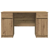 Desk with Drawer Artisan oak 140 x 49 x 76 cm Engineered wood 3328515
