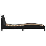 Bed Frame "Dover" Black 90x190 cm Single Velvet 373322