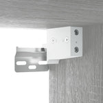 ZNTS 2 Piece Bathroom Cabinet Set Grey Sonoma Engineered Wood 3115866