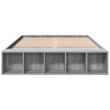 Bed Frame without Mattress Grey Sonoma 140x190 cm 3280585