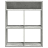 Book Cabinet Concrete Grey 66x31x80 cm Engineered Wood 860295