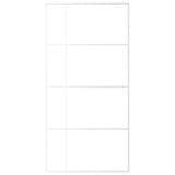 Sliding Door ESG Glass and Aluminium 102.5x205 cm White 151688