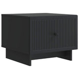 Coffee Table with Drawer Black 49 x 50 x 40 cm Engineered Wood 894046