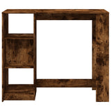 Bar Table with Shelf Smoked Oak 124x46x103.5 cm Engineered Wood 854395