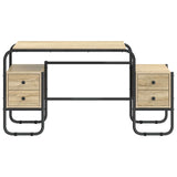 Desk with Storage Sonoma Oak 145 x 50 x 75 cm 8008009