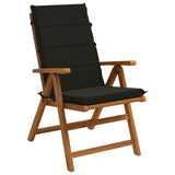 High Back Chair Cushion GEMERT 4 pcs 100% Polyester Black 946081