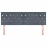 Headboard with Headboard Dark Grey 160 cm Faux Leather 42007094